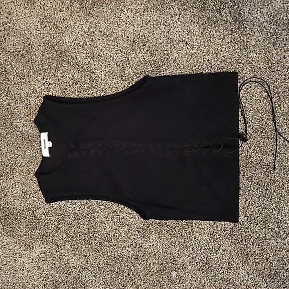 Joah Brown Tops - Joah Brown Lace Up Crop Tank